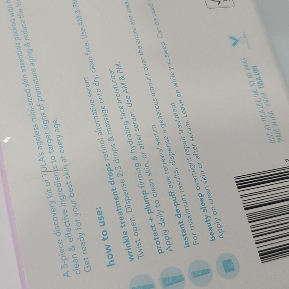 NEW ✅ TULA Skincare  5 Piece Firming & Smoothing Discovery Kit ⭐ New with Case - Picture 7 of 7